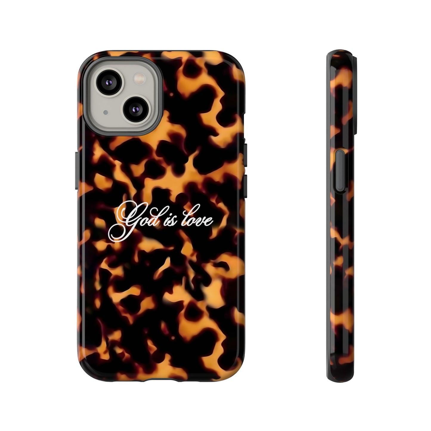 God is love Tortoise shell phone case