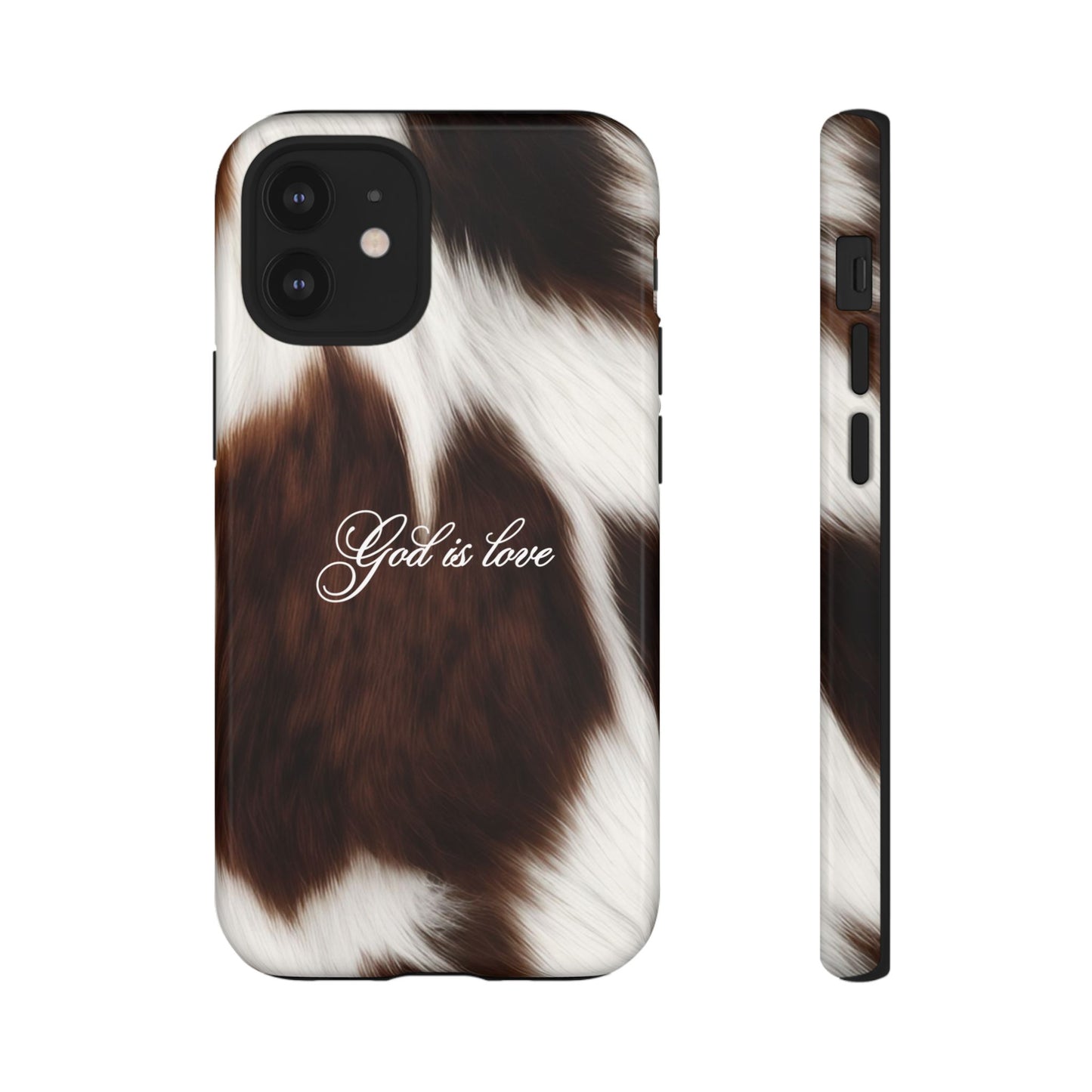 God is love Cow phone case