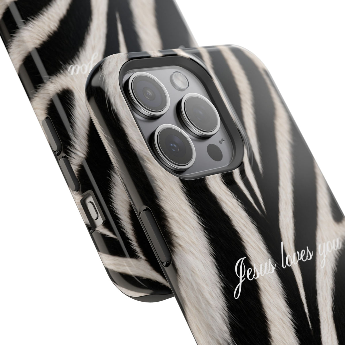 Jesus loves you Zebra MagSafe Phone Case