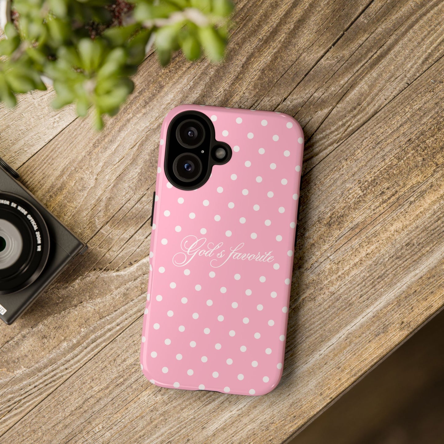 God’s favorite Pink Polka Dot Phone Case