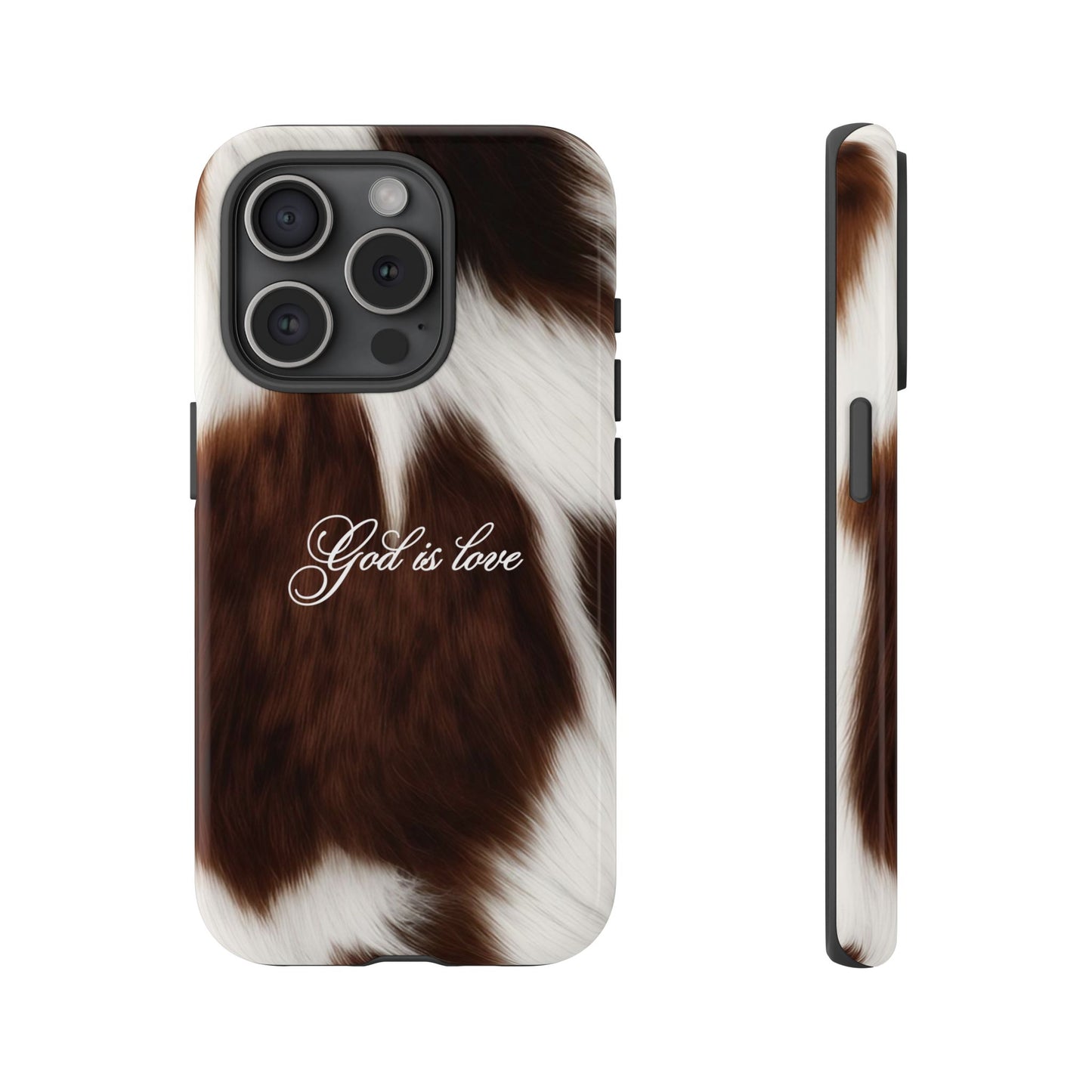God is love Cow phone case