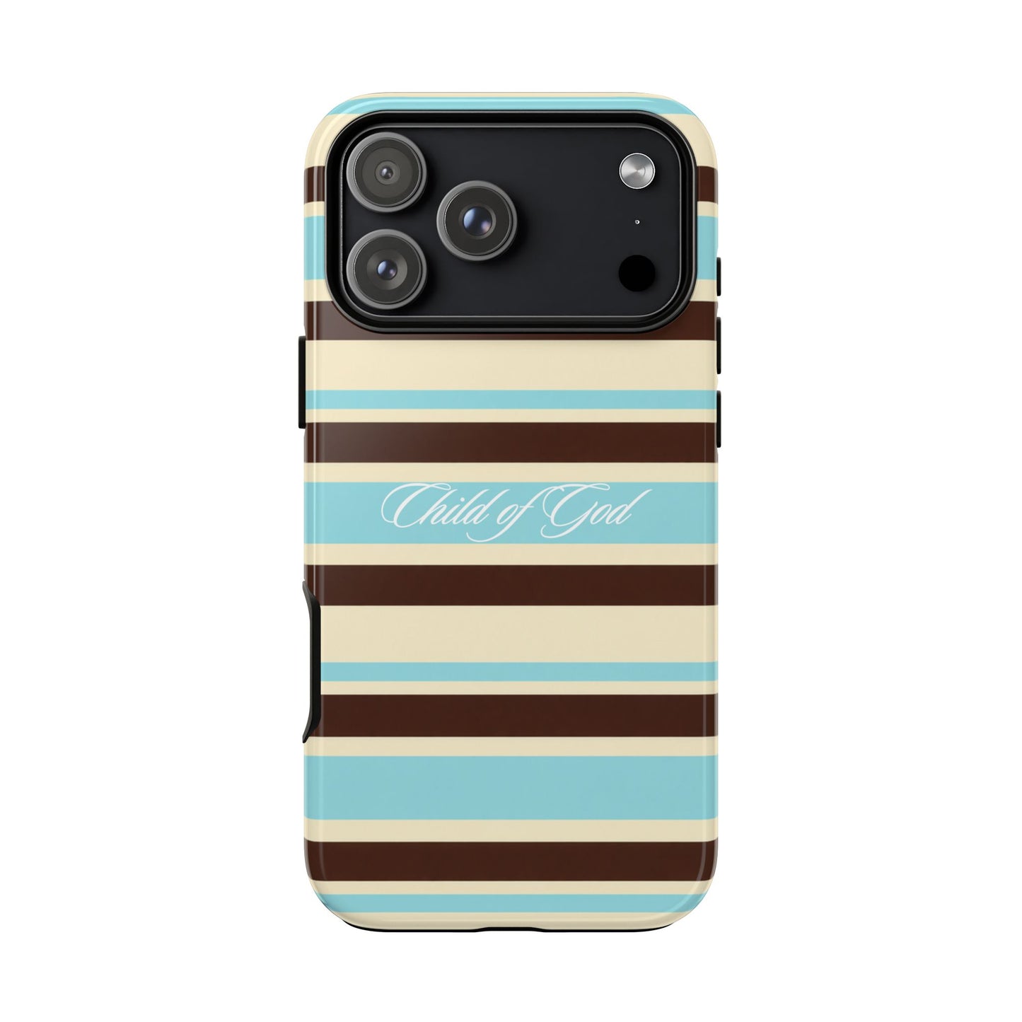 Child of God Aqua Stripe Phone Case