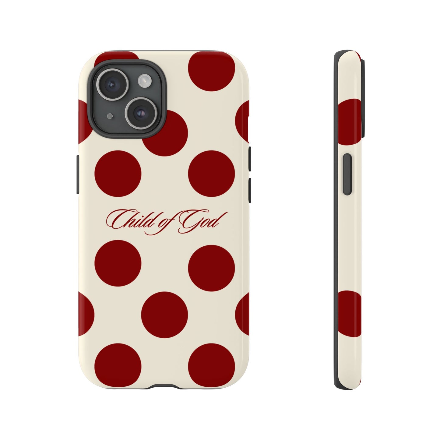 Child of God Red and Créame Phone Case