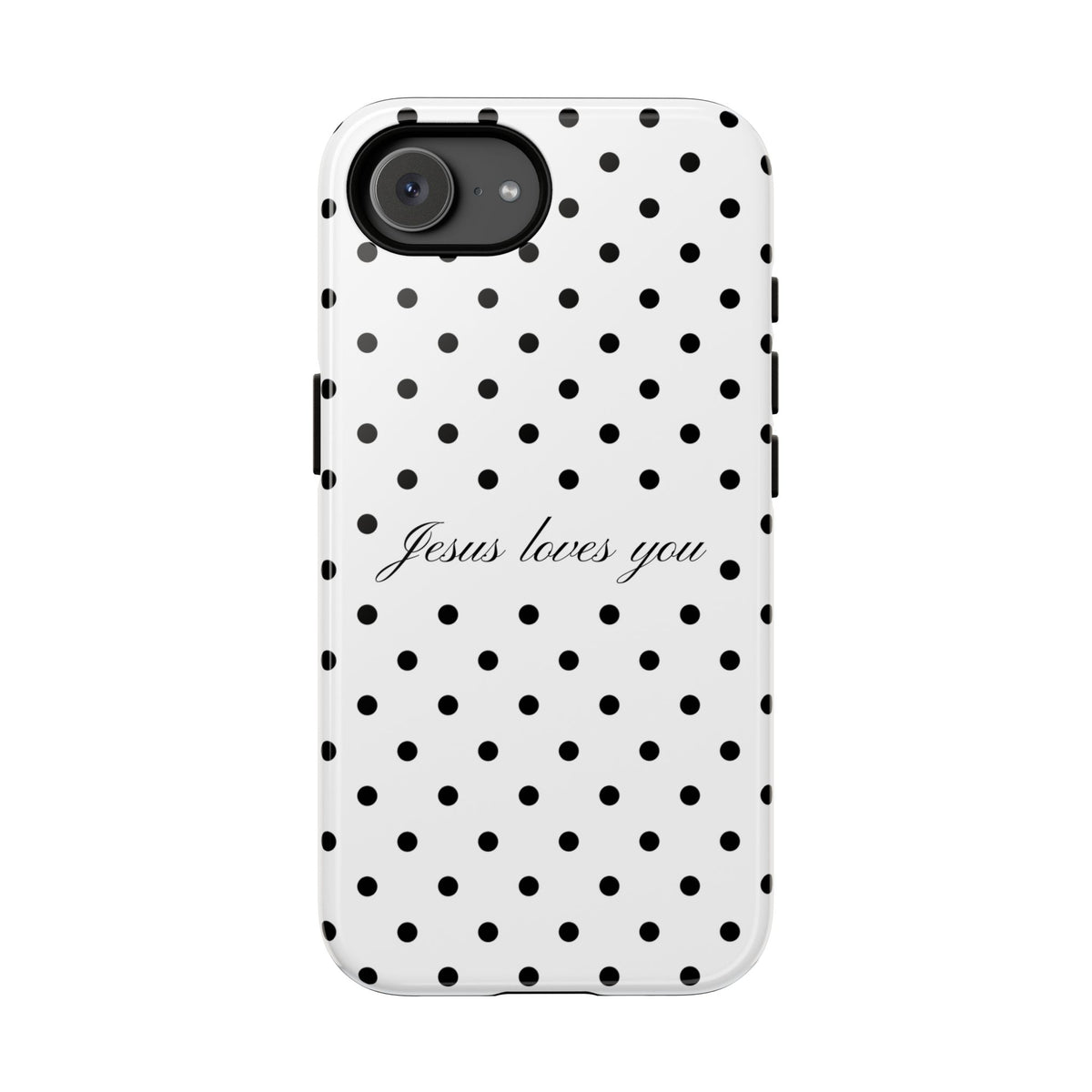 Jesus loves you Polka Dot Phone Case