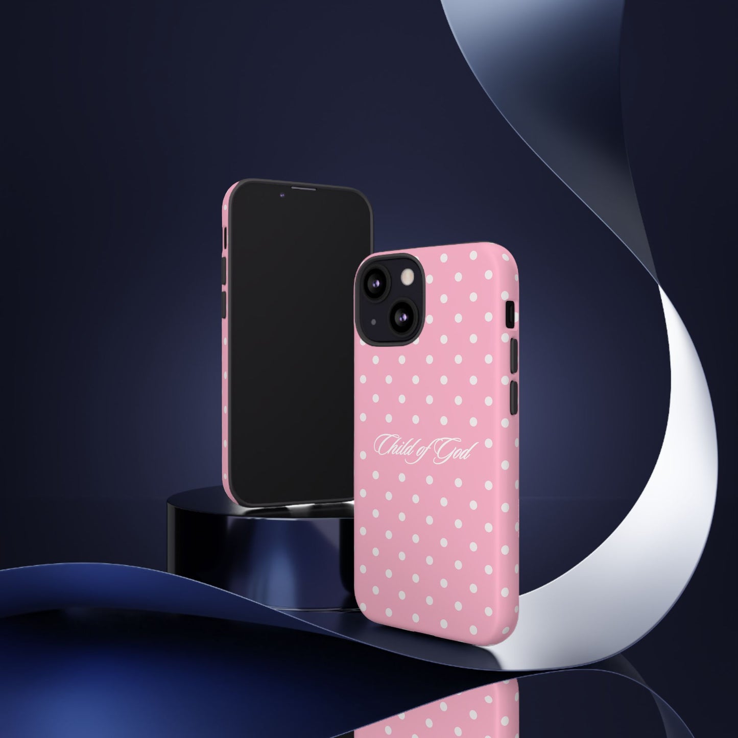 Child of God Pink Polka Dot Phone Case