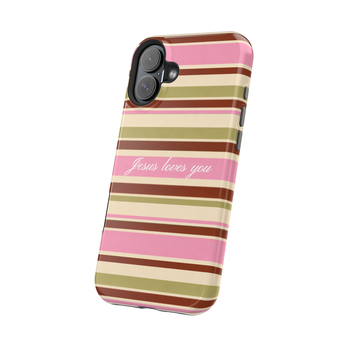 Jesus Loves You Neapolitan MagSafe Phone Case