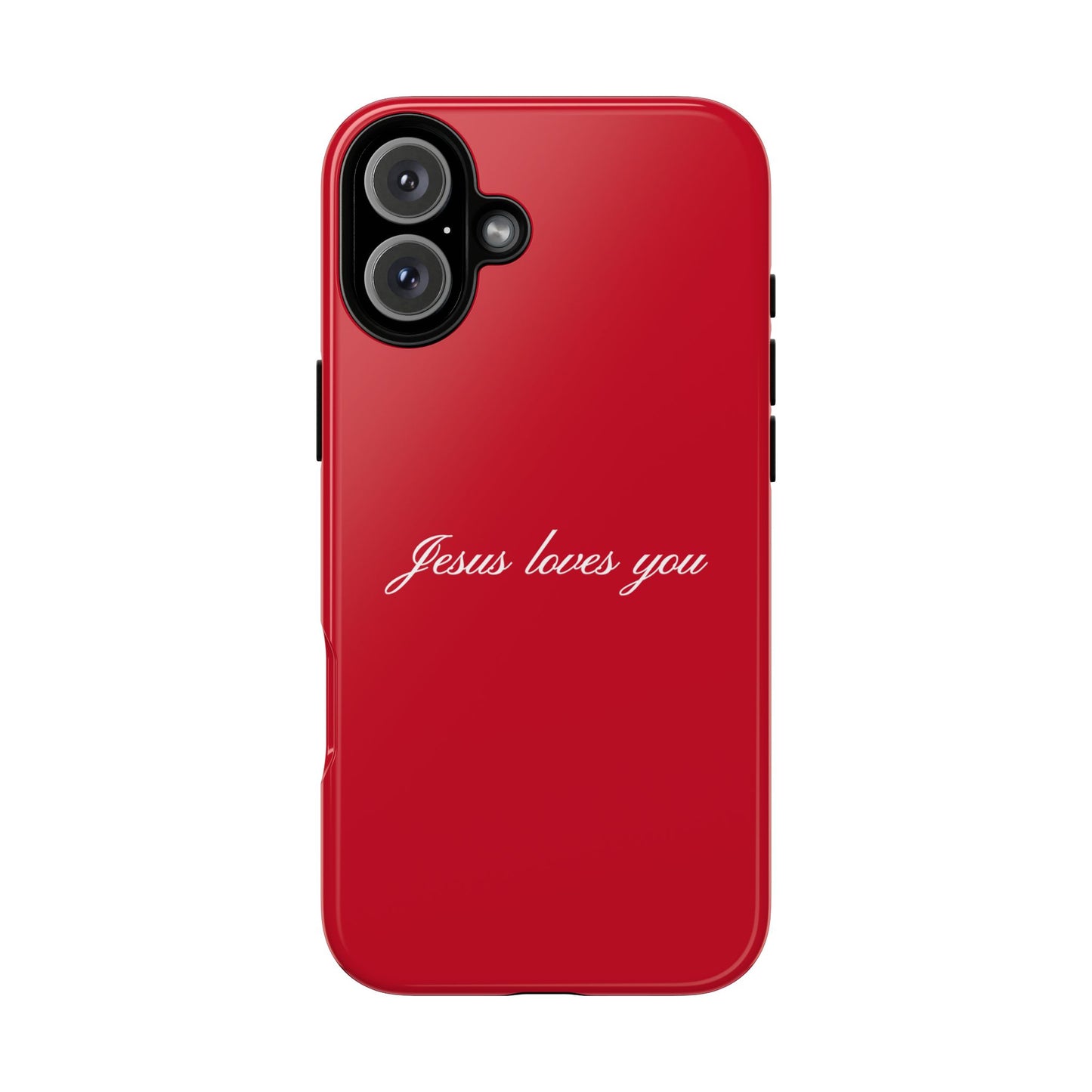 Jesus loves you Red Phone Case