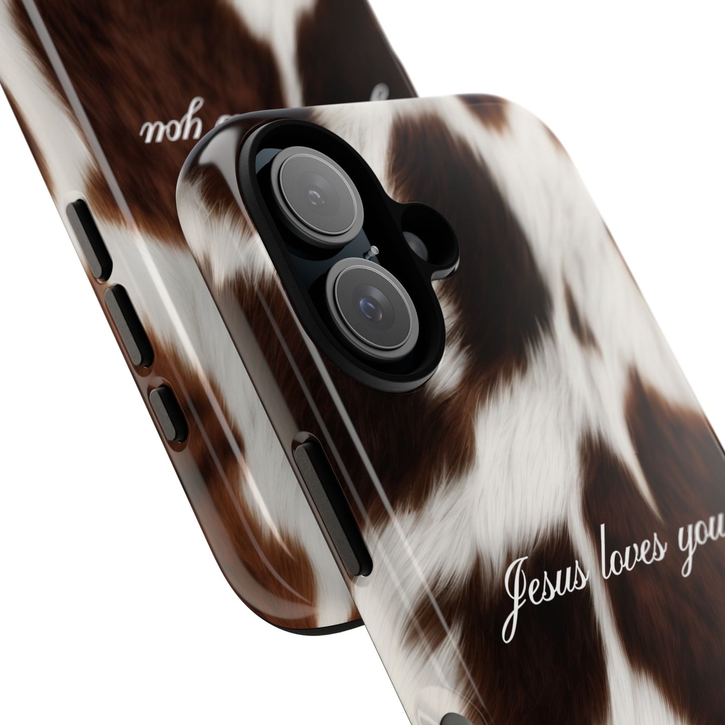 Jesus loves you Cow Phone Case