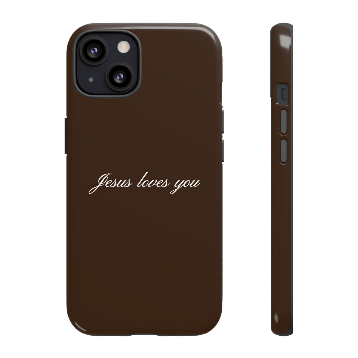 Jesus loves you Espresso Phone Case
