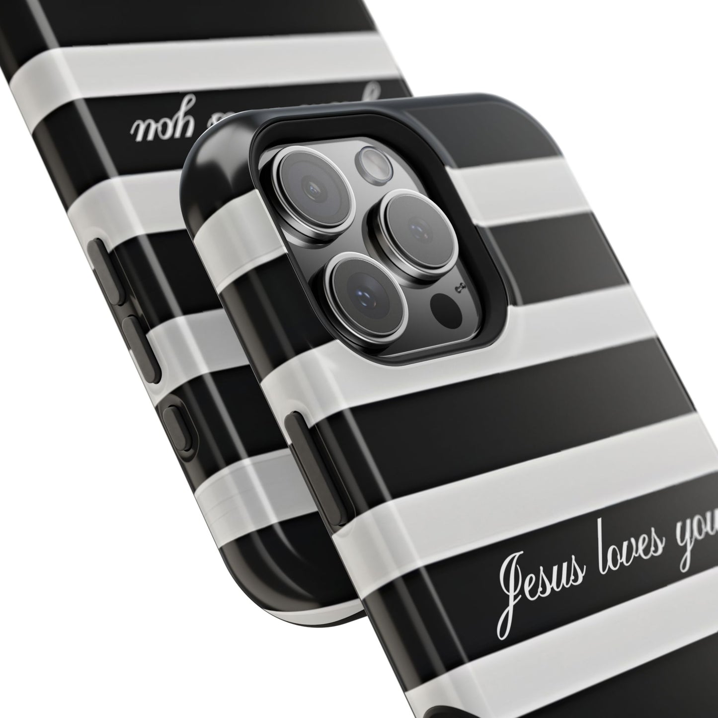 Jesus loves you Striped MagSafe Phone Case