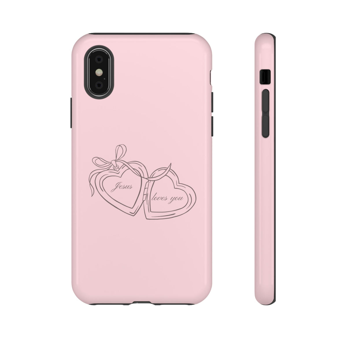 Jesus loves you Pink Locket Phone Case