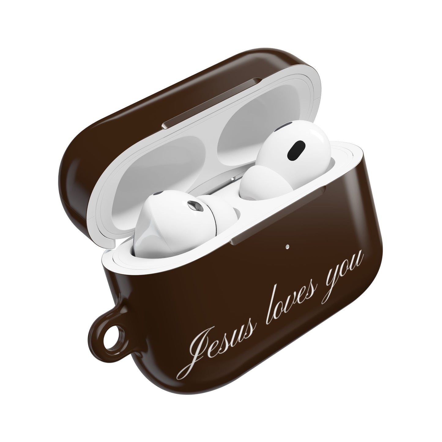 Jesus loves you Espresso AirPods Case