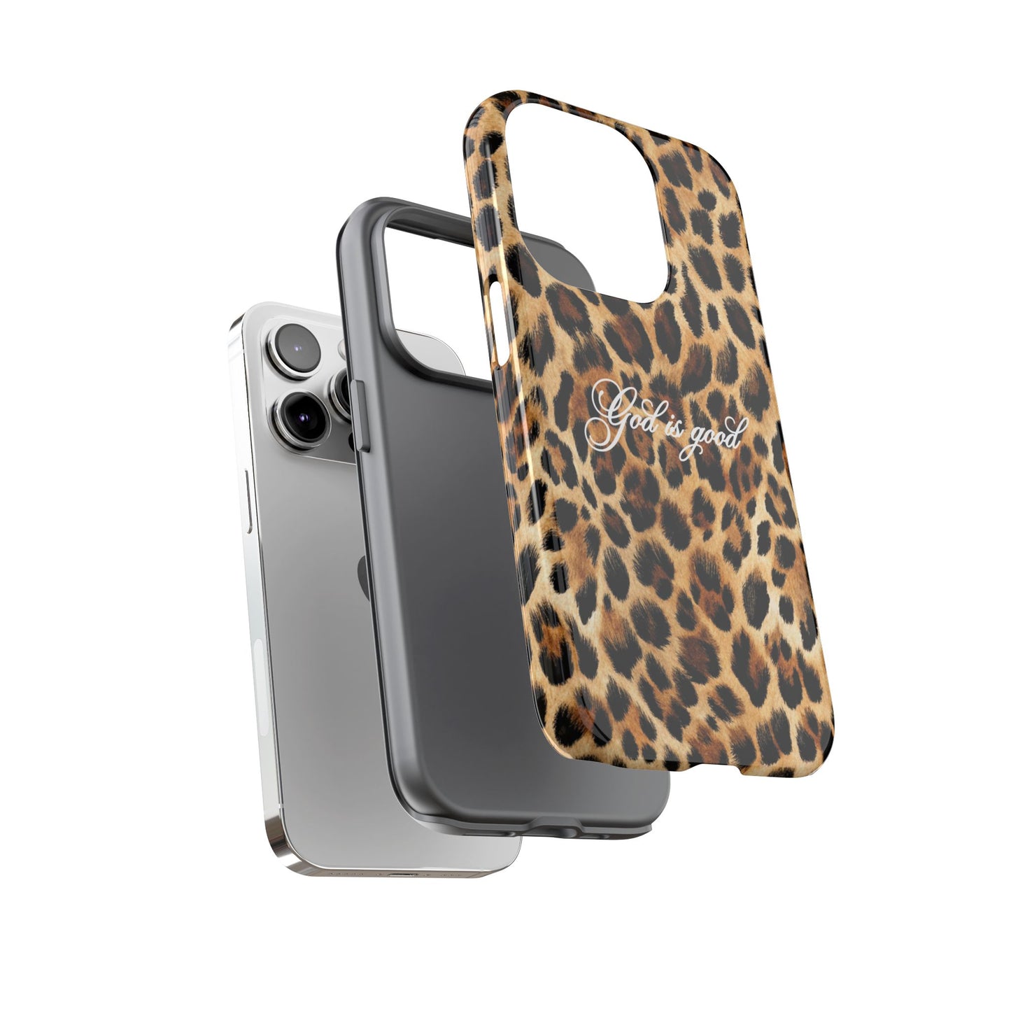 God is good Leopard Phone Case