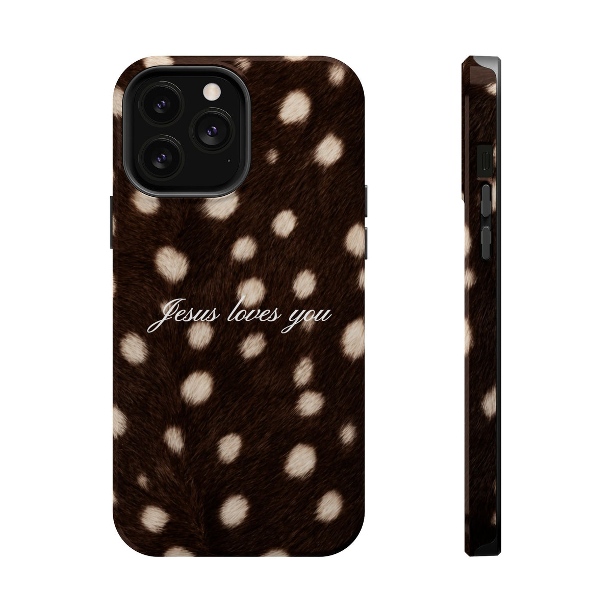 Jesus loves you Dark Fawn MagSafe Phone Case