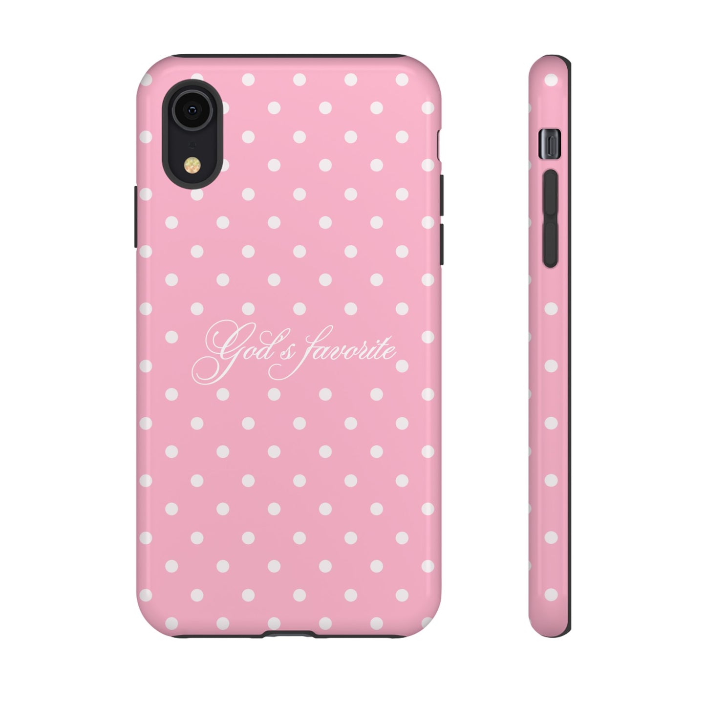 God’s favorite Pink Polka Dot Phone Case