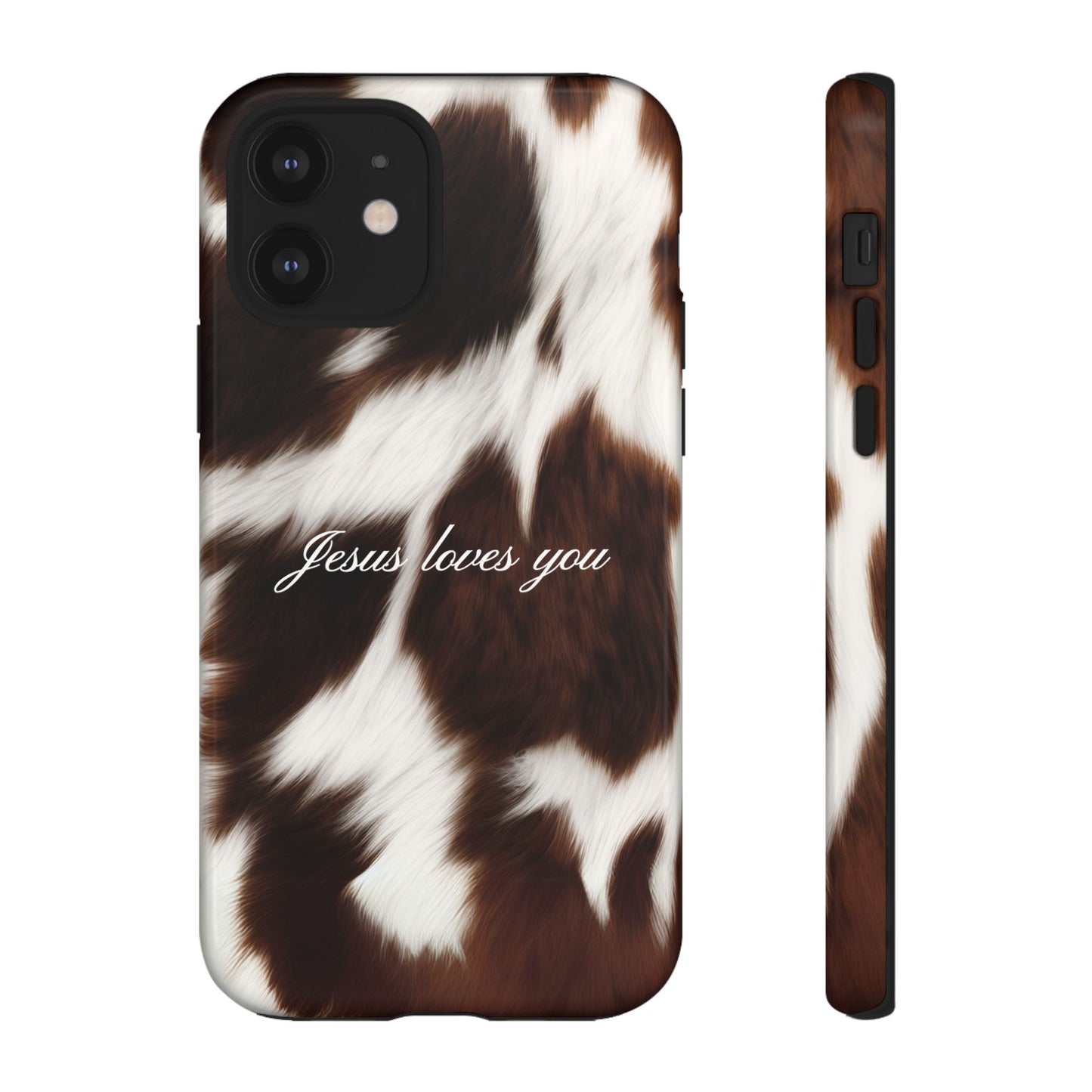 Jesus loves you Cow Phone Case