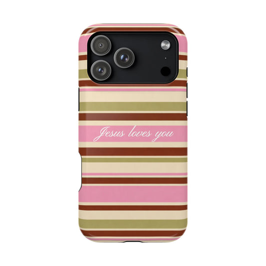 Jesus Loves You Neapolitan MagSafe Phone Case