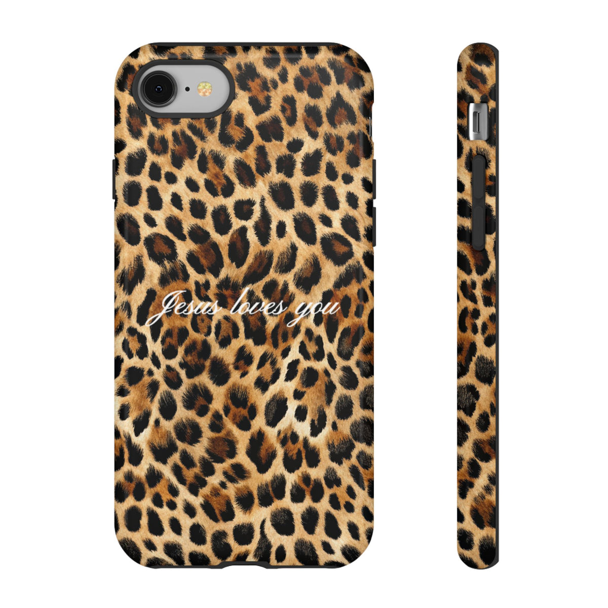 Jesus Loves You Leopard Phone Case
