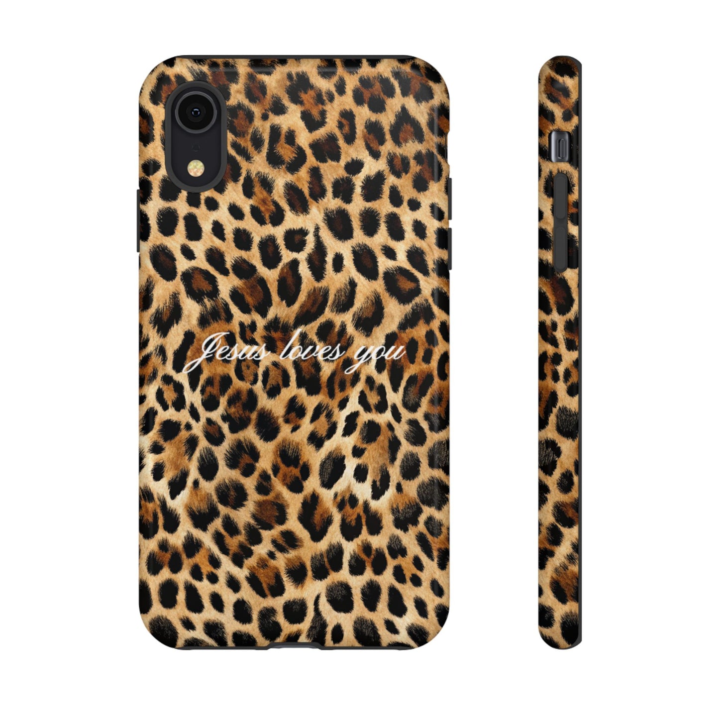 Jesus Loves You Leopard Phone Case