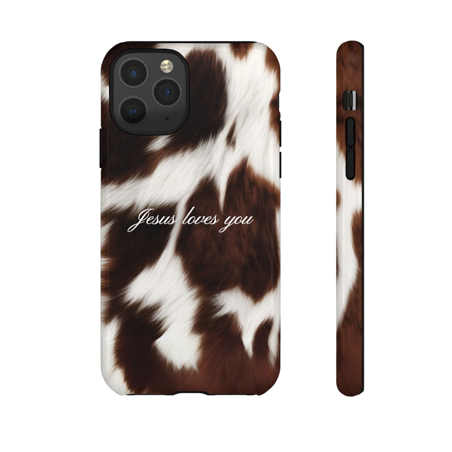 Jesus loves you Cow Phone Case