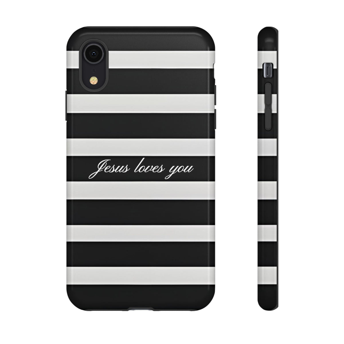 Jesus loves you Stripe Phone Case