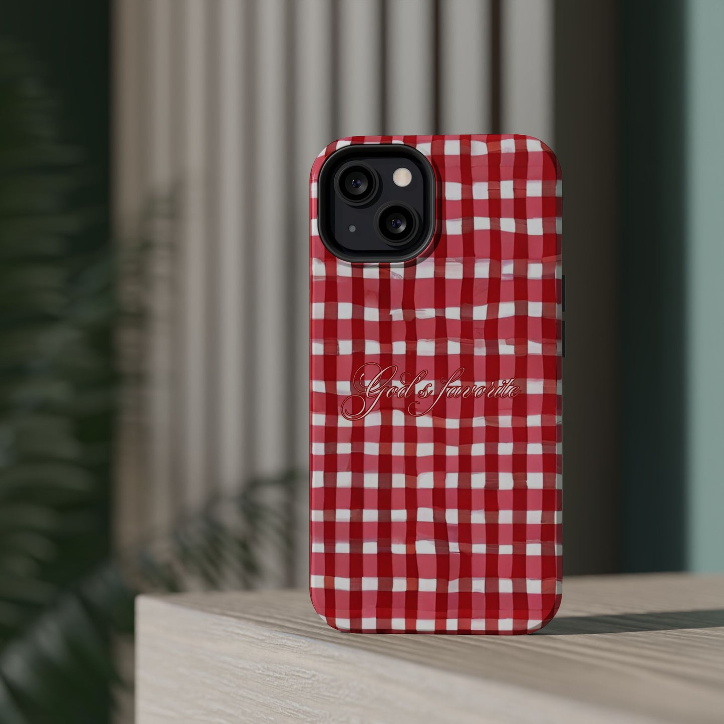 God’s favorite Gingham MagSafe Phone Case
