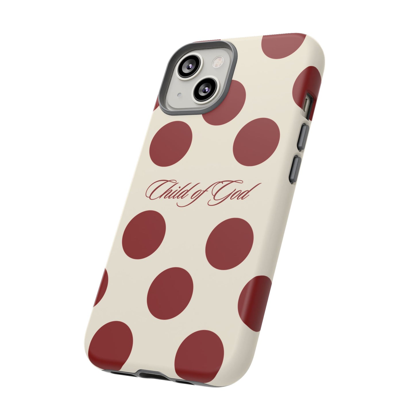 Child of God Red and Créame Phone Case