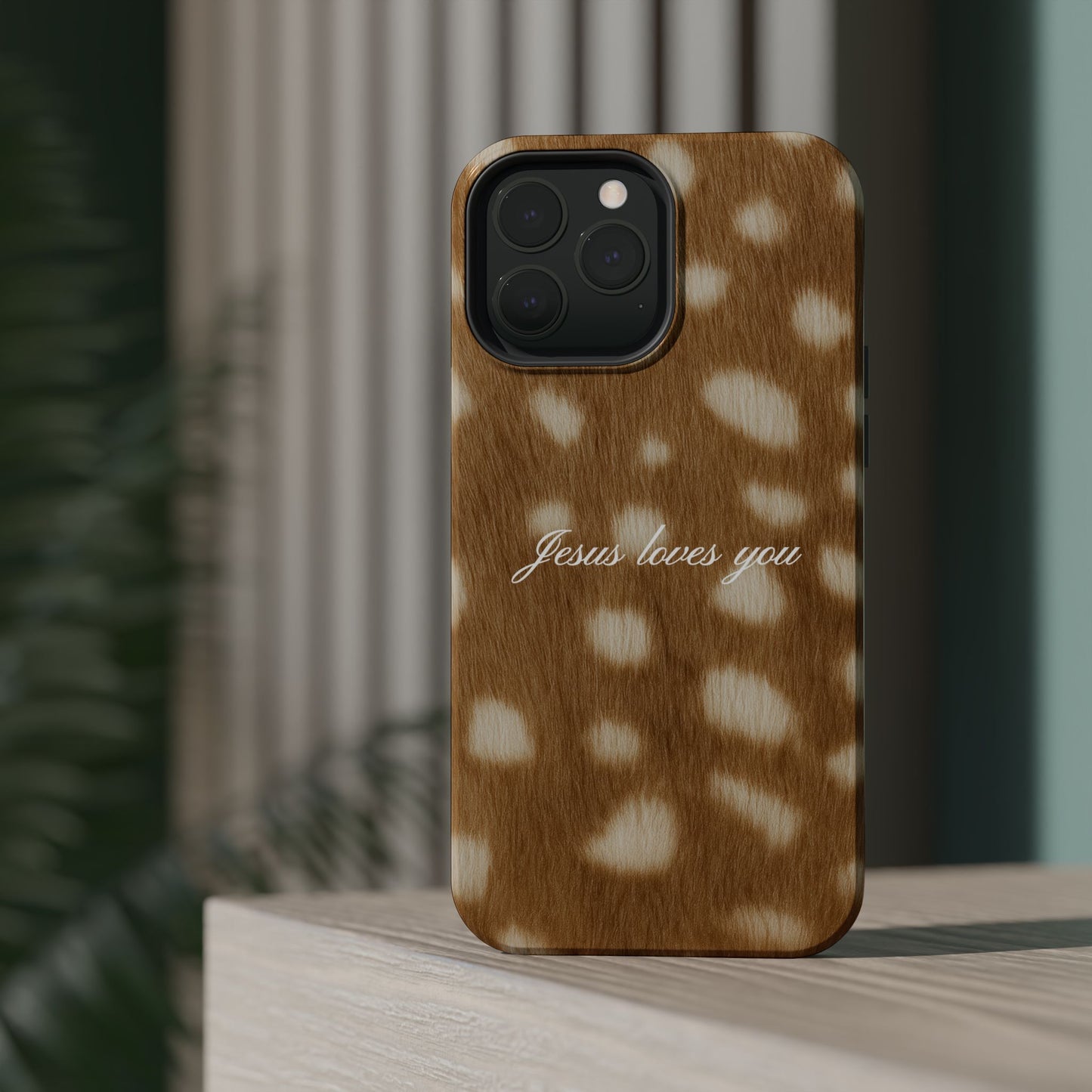 Jesus loves you Fawn MagSafe Phone Case