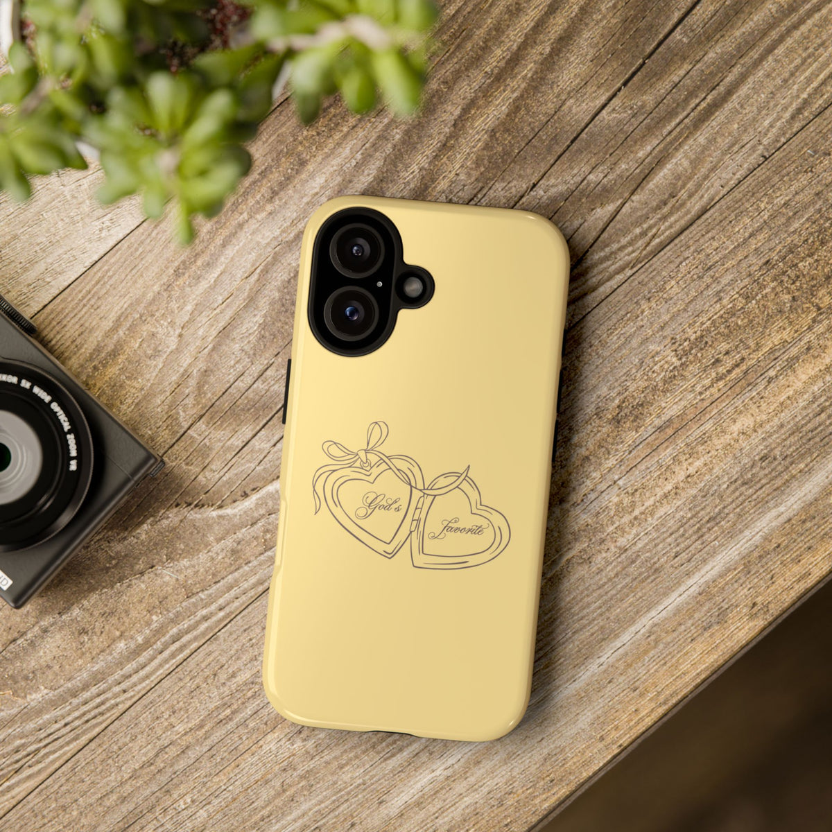 God’s favorite Butter Yellow Locket Phone Case