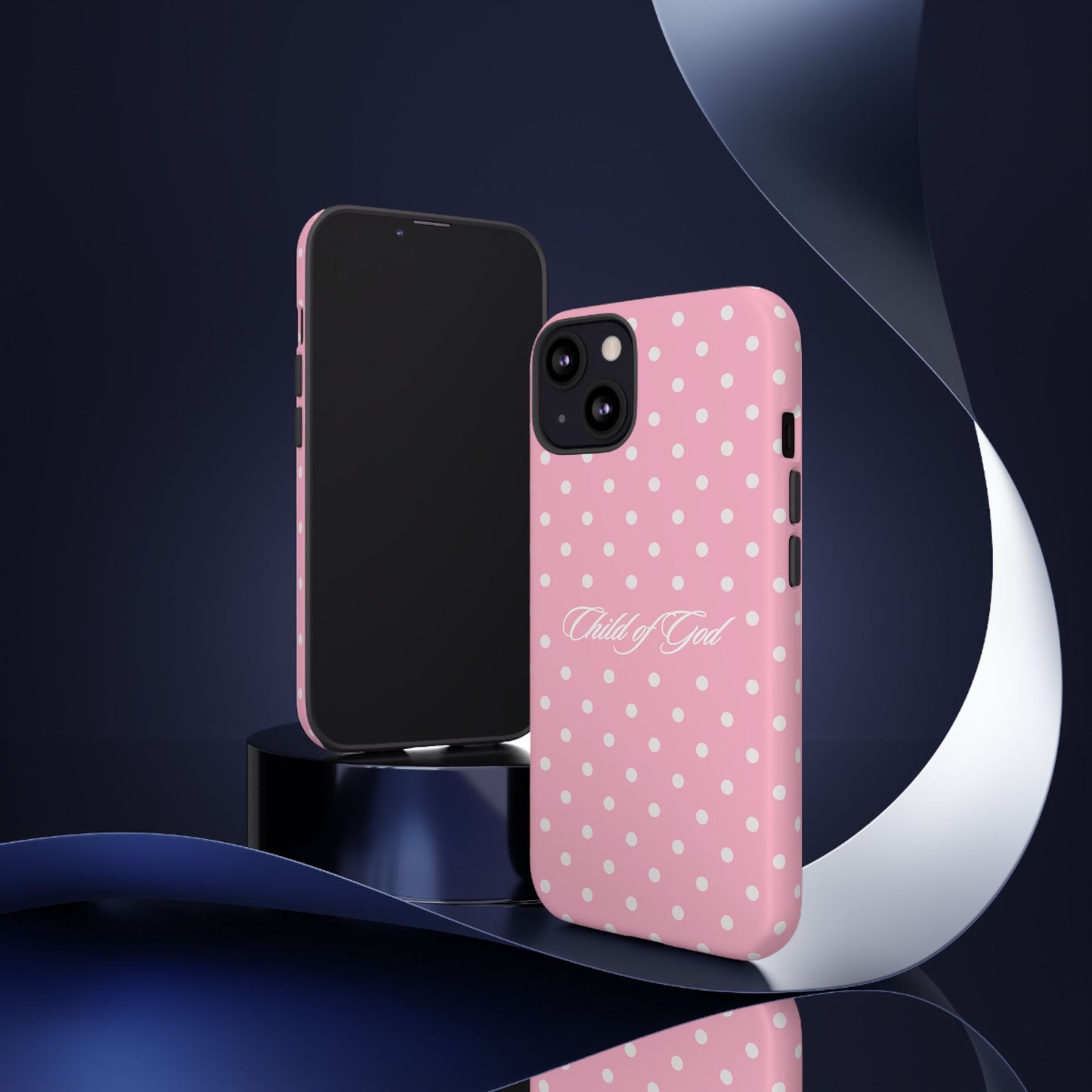 Child of God Pink Polka Dot Phone Case