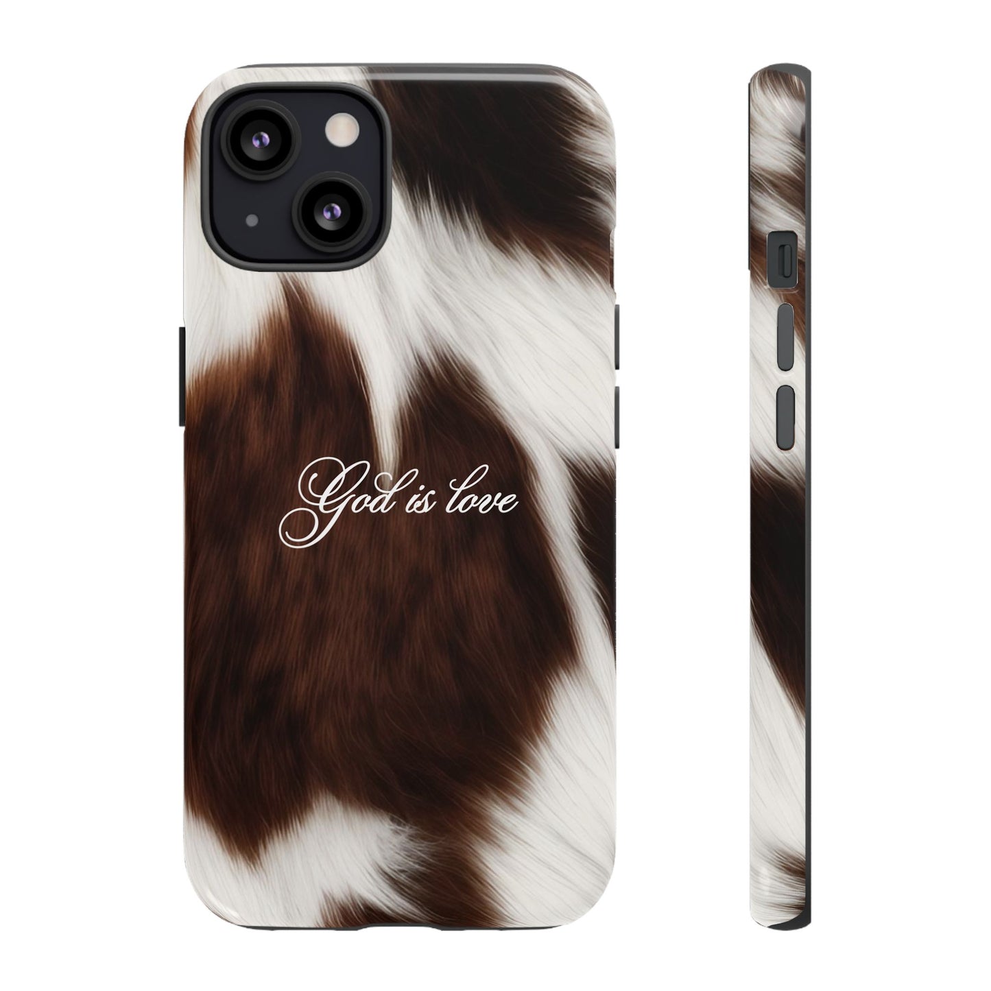 God is love Cow phone case