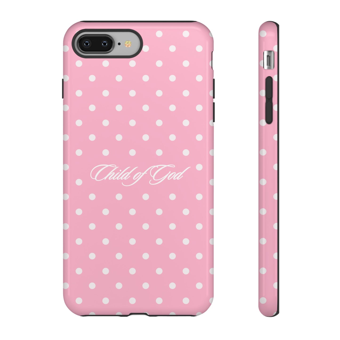 Child of God Pink Polka Dot Phone Case