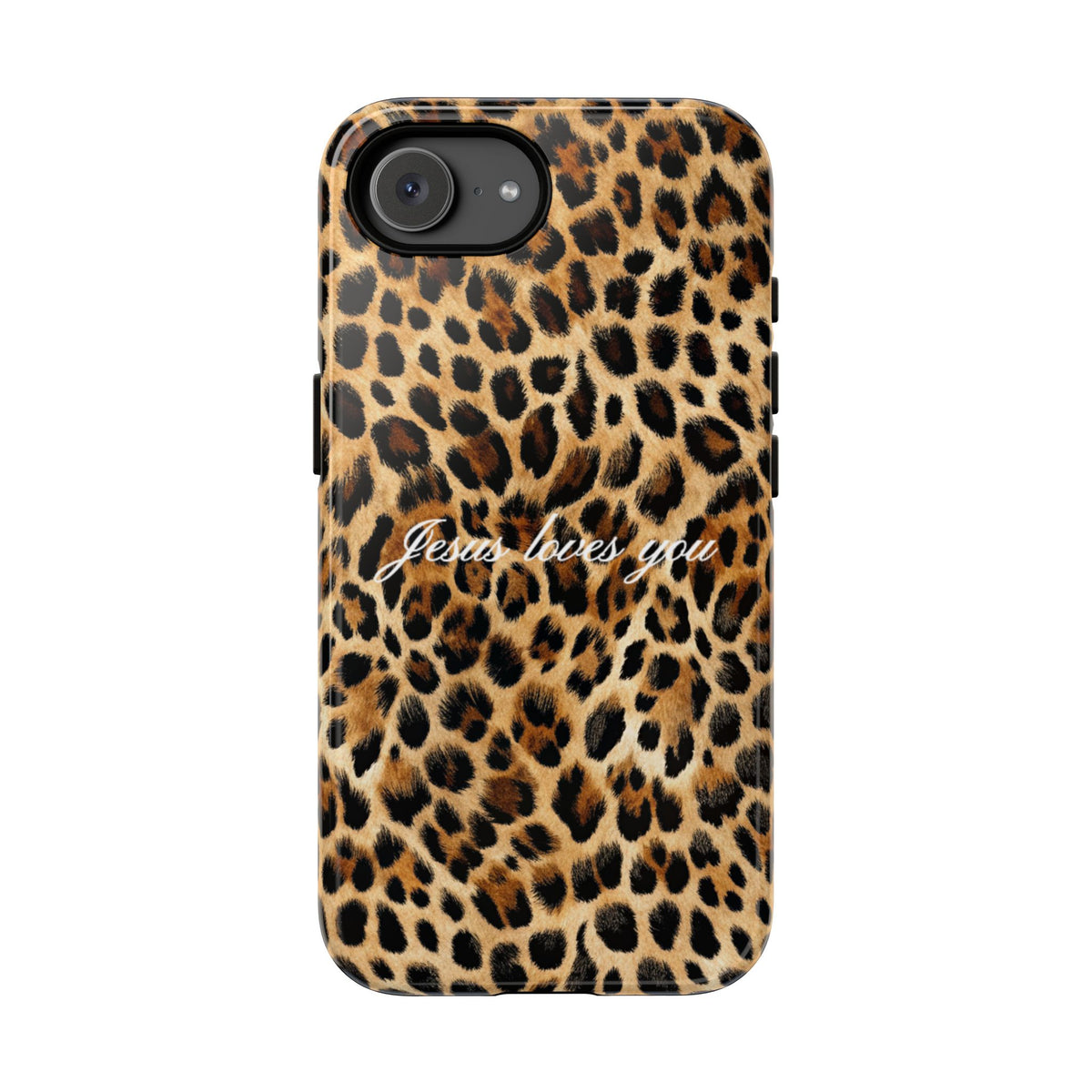 Jesus Loves You Leopard Phone Case