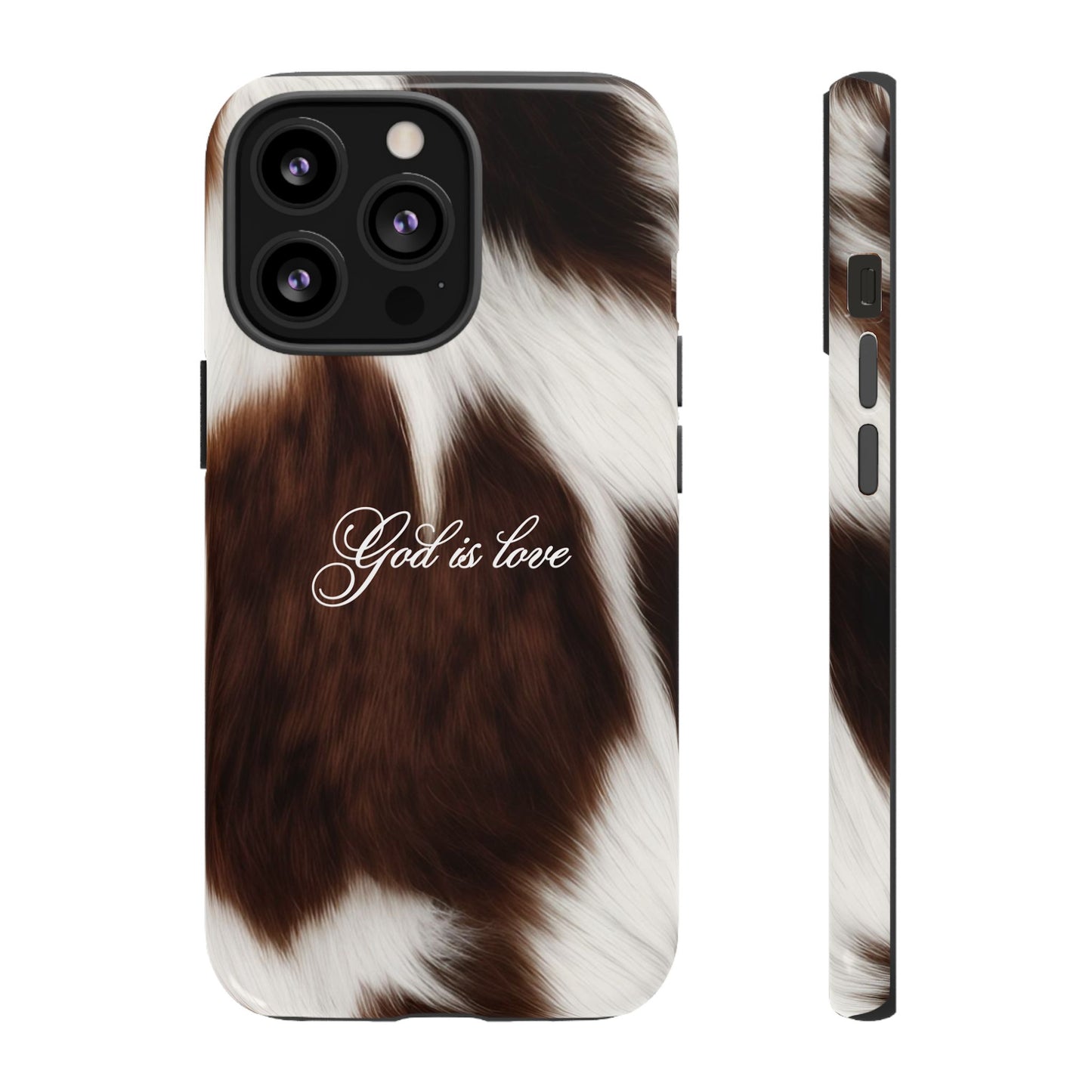 God is love Cow phone case