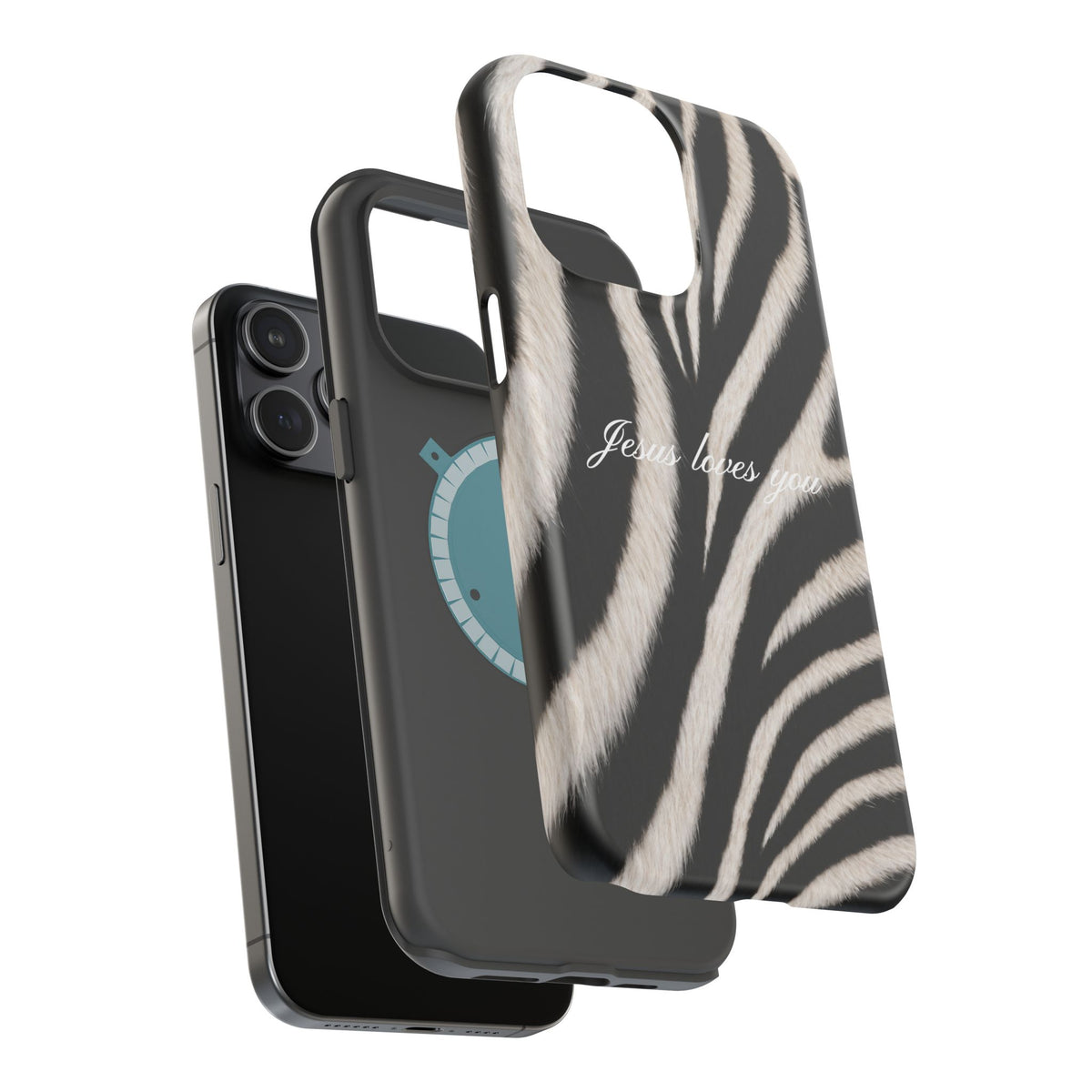 Jesus loves you Zebra MagSafe Phone Case