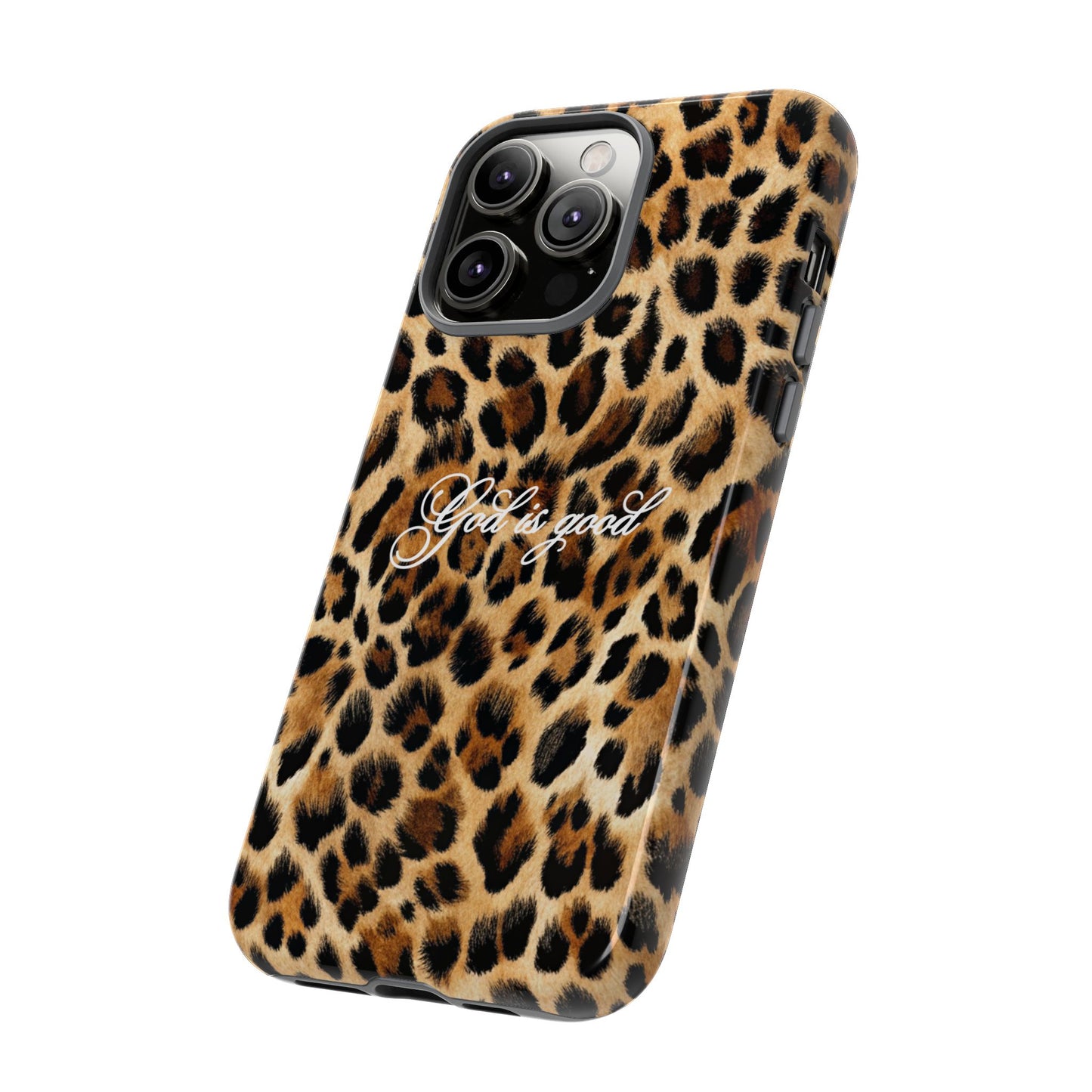 God is good Leopard Phone Case