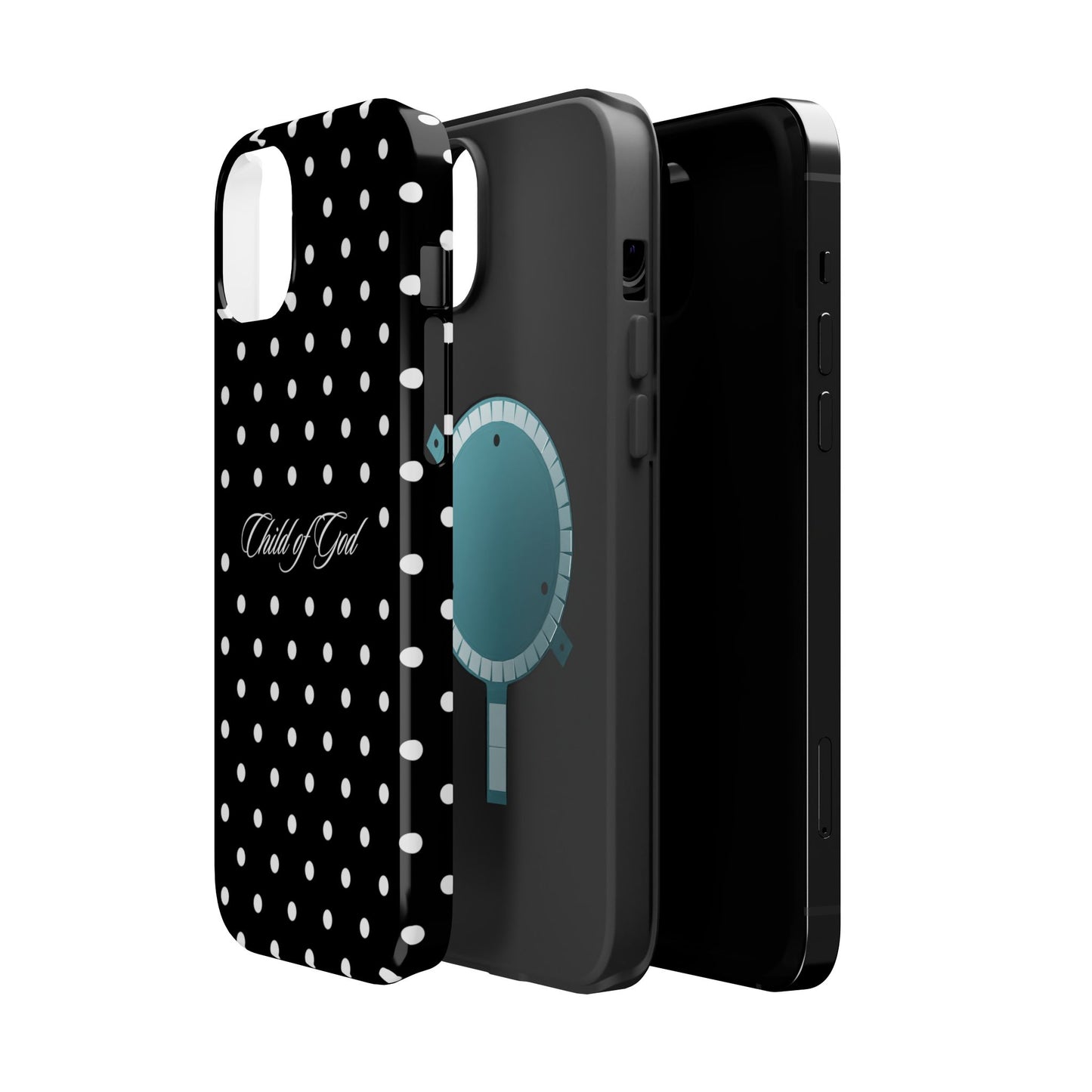 Child of God Black Polka Dot MagSafe Phone Case