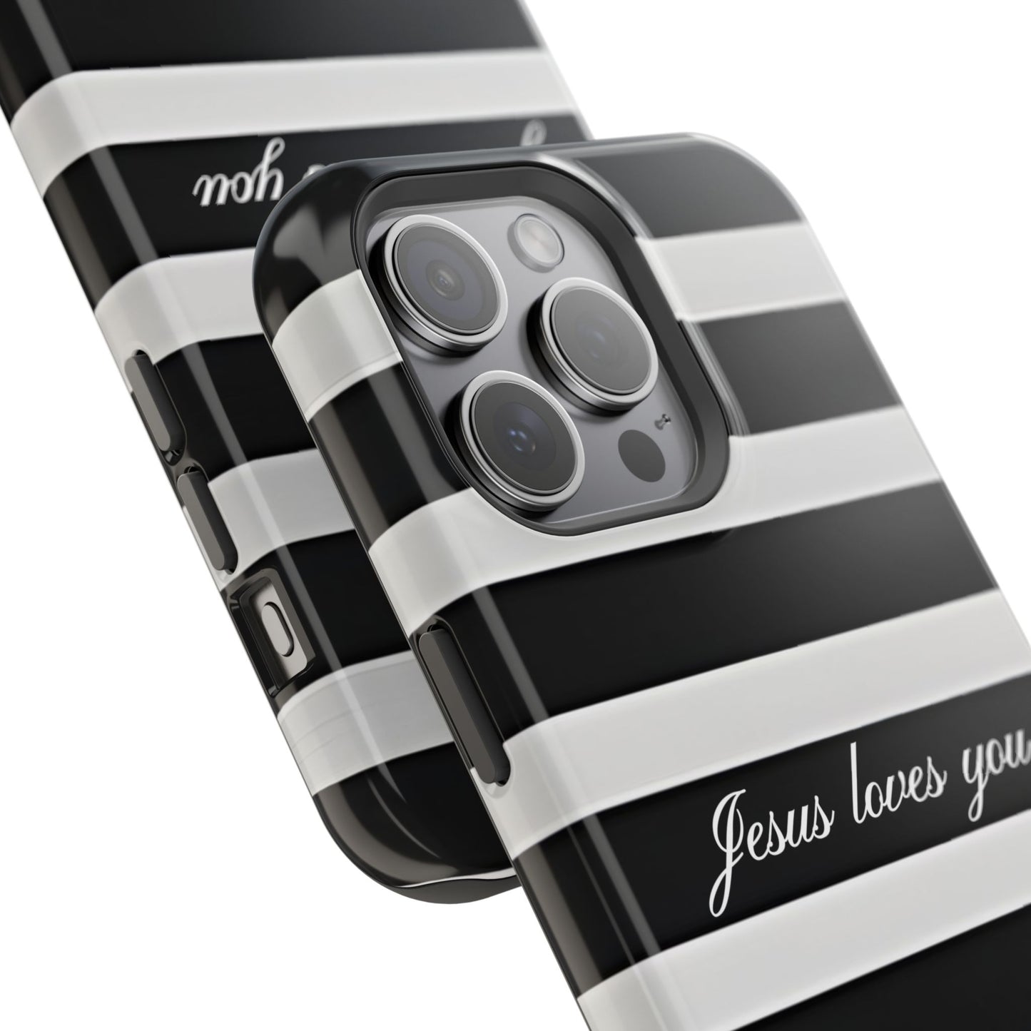 Jesus loves you Striped MagSafe Phone Case