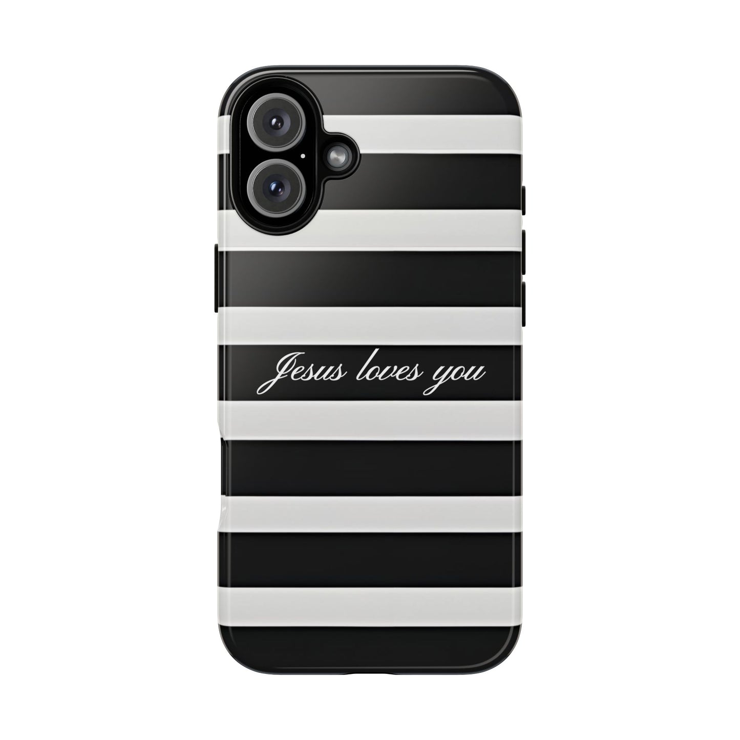 Jesus loves you Stripe Phone Case