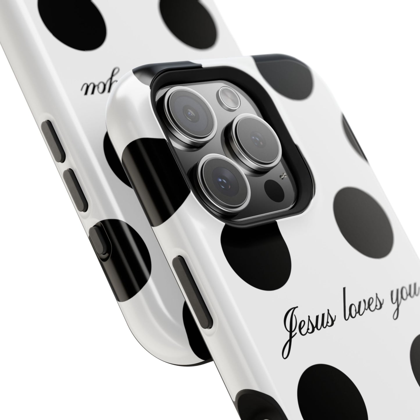 Jesus Loves You Macro Polka Dot Phone Case MagSafe