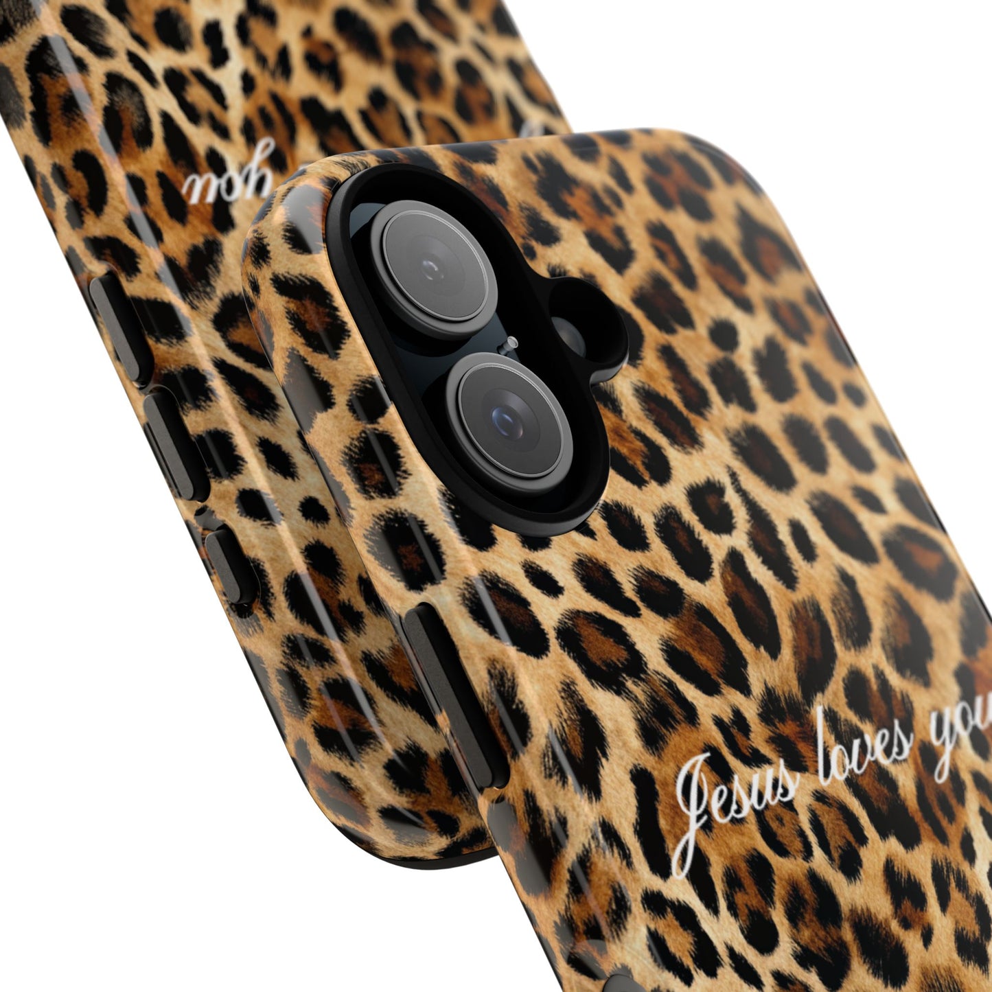 Jesus Loves You Leopard Phone Case