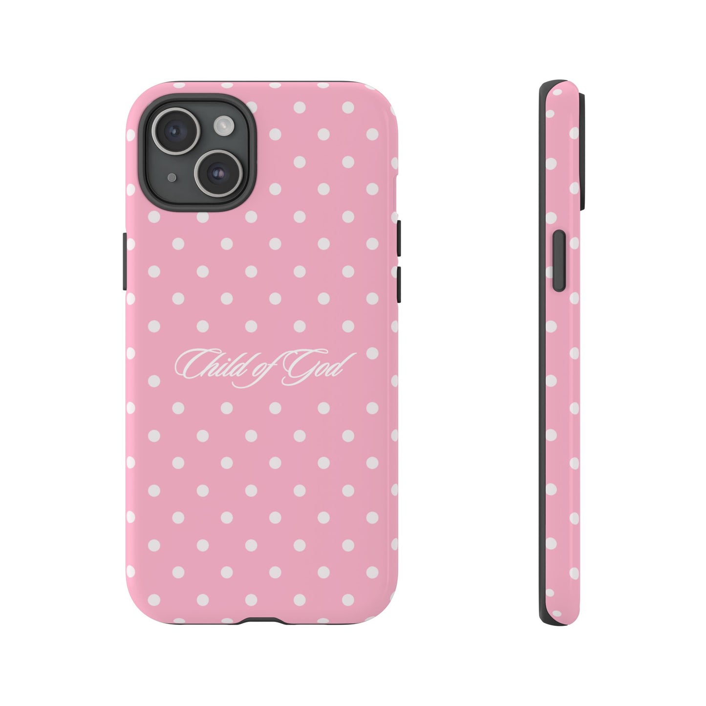 Child of God Pink Polka Dot Phone Case