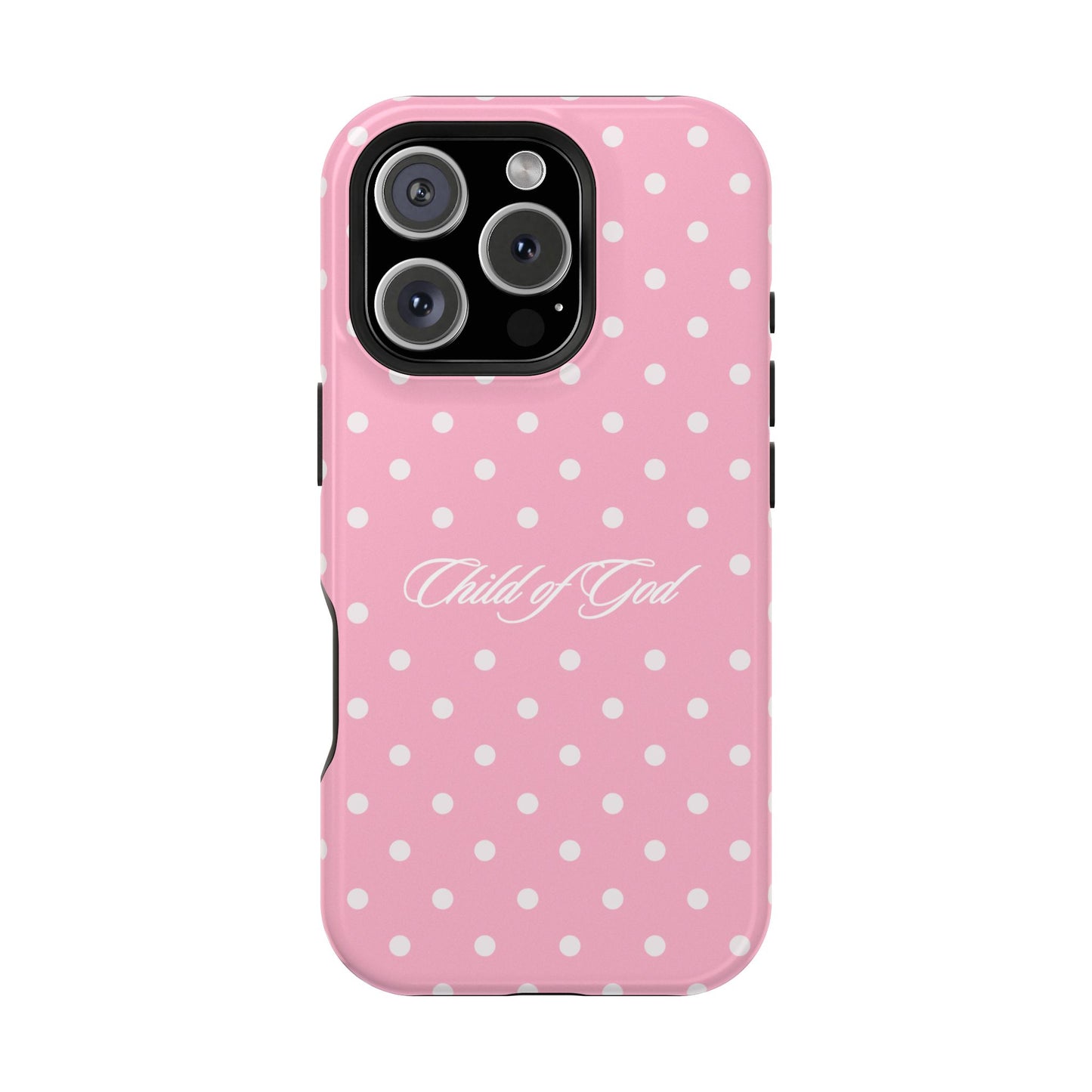 Child of God Pink Polka Dot Phone Case MagSafe