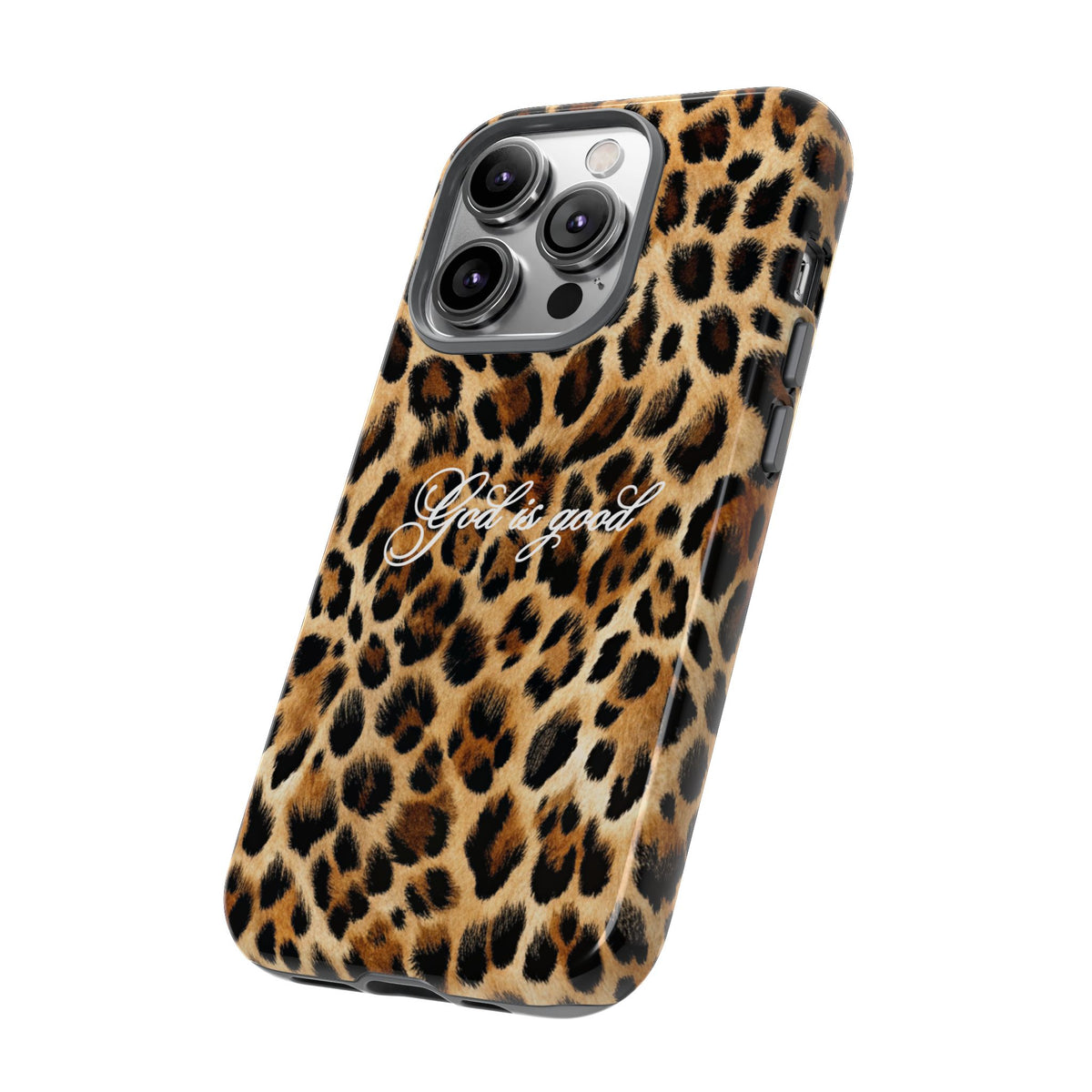 God is good Leopard Phone Case