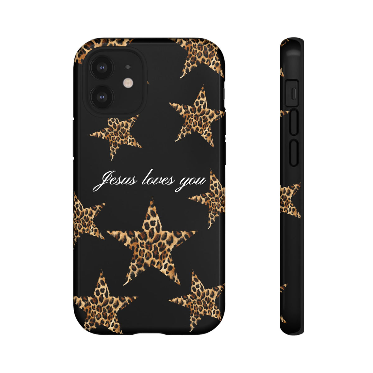 Jesus loves you Leopard Star phone case