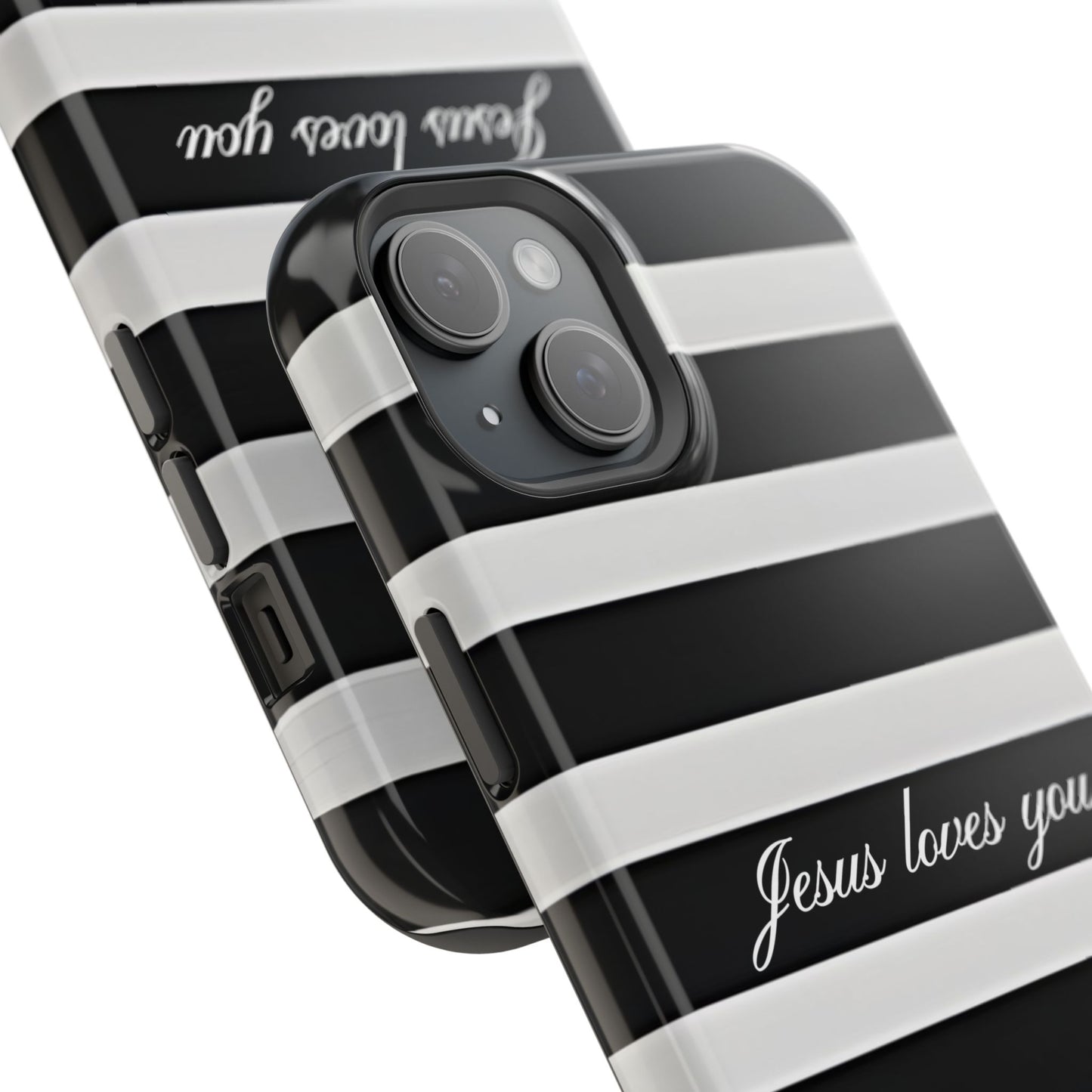 Jesus loves you Striped MagSafe Phone Case