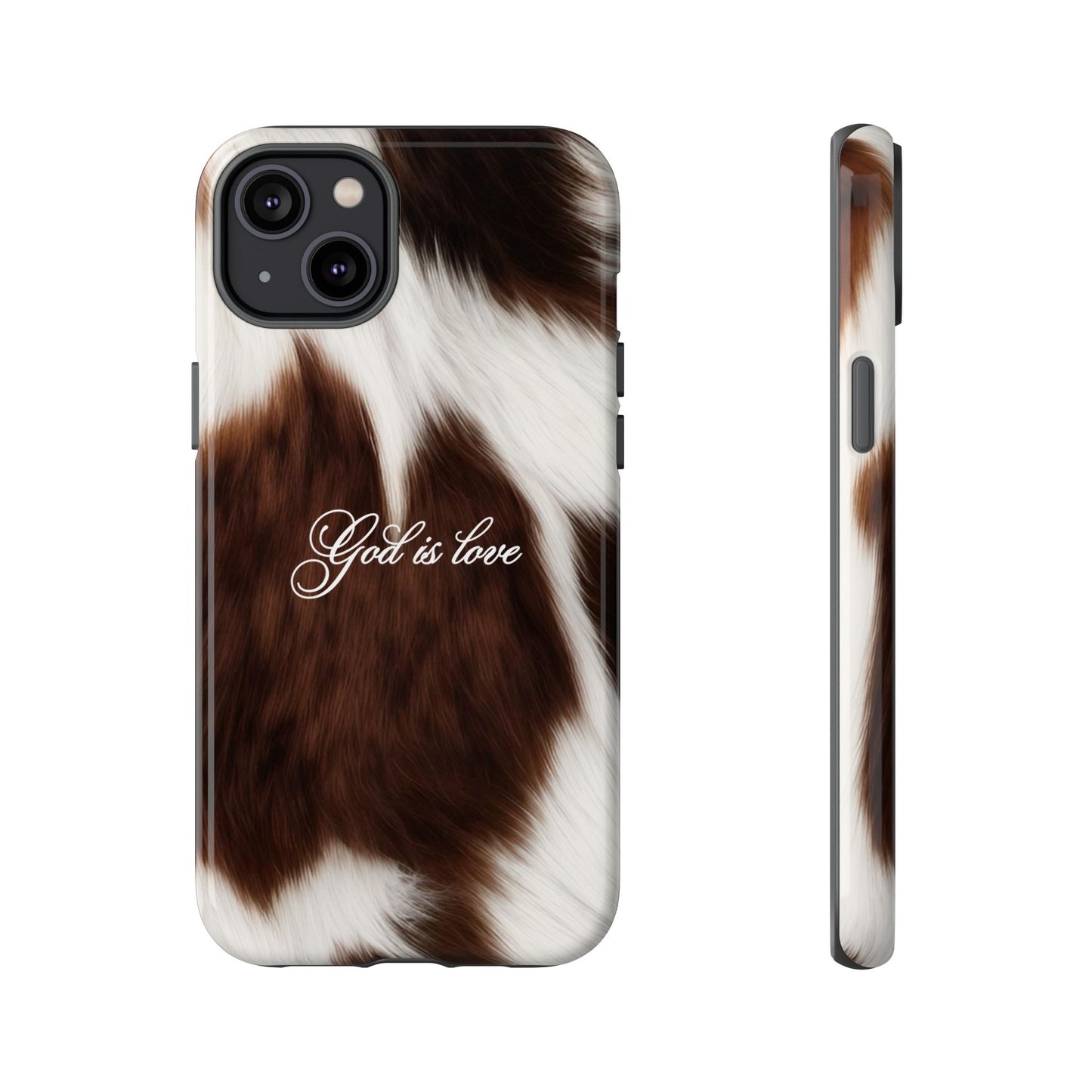 God is love Cow phone case