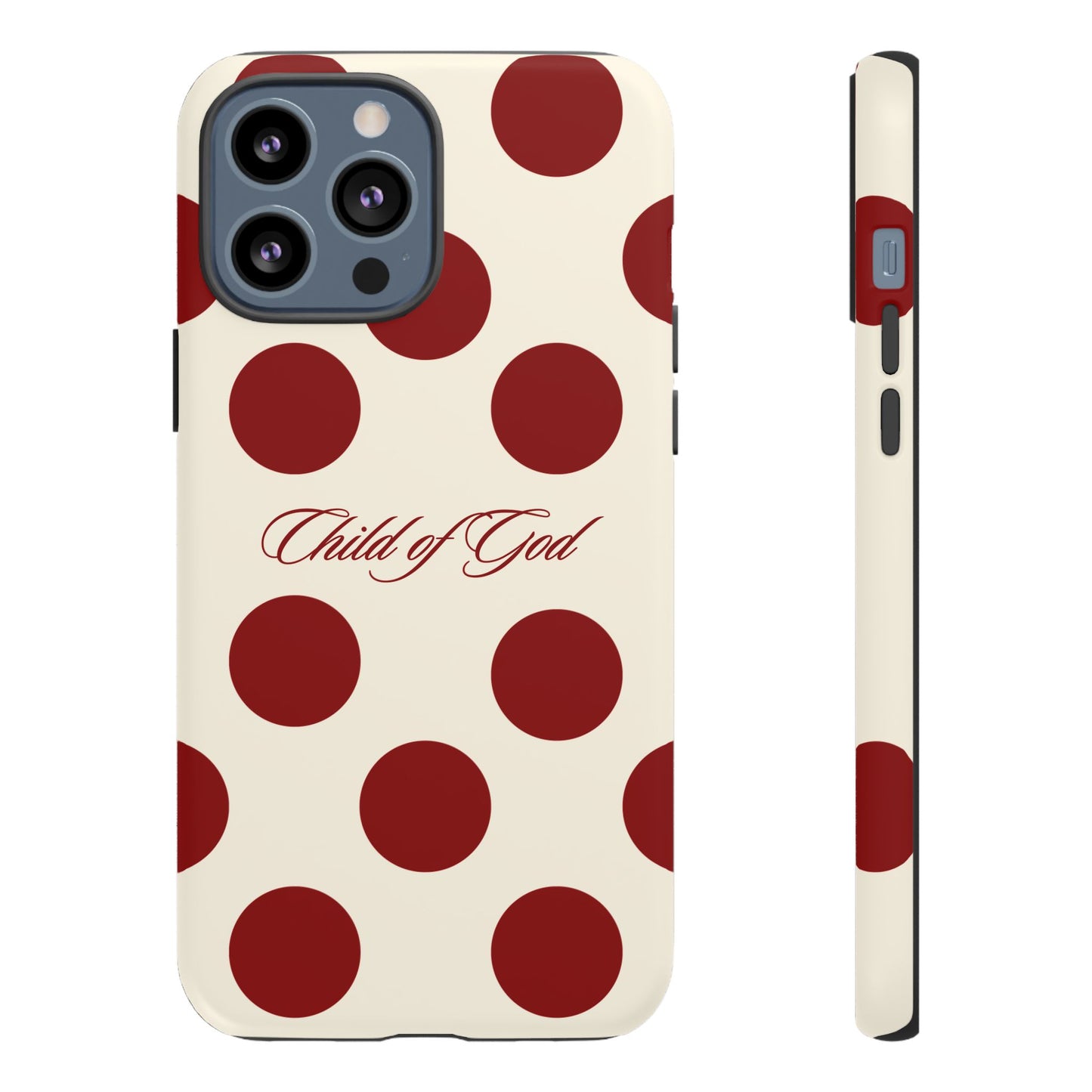 Child of God Red and Créame Phone Case