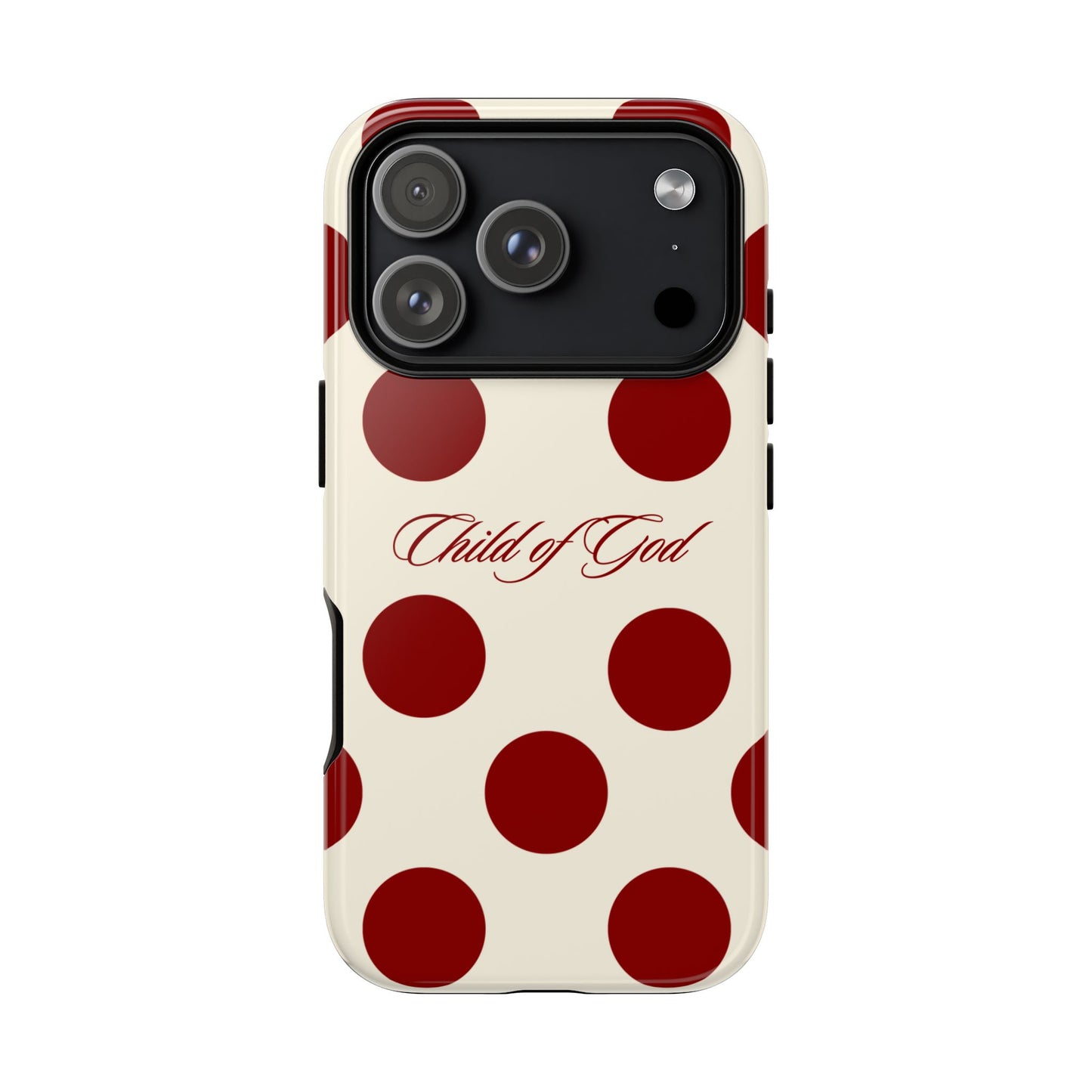 Child of God Red and Créame Phone Case