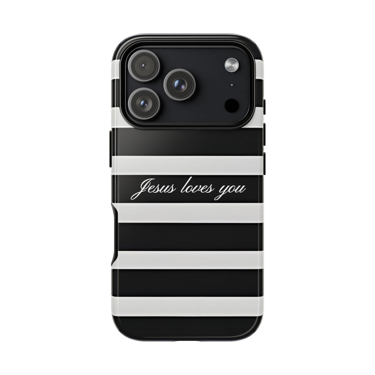 Jesus loves you Stripe Phone Case